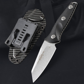 Microtech 308 Straight Fixed Full Tang Outdoor Hunting Knife With Sheath UD408815